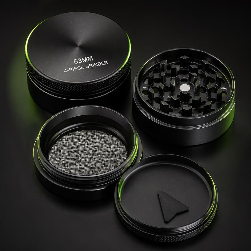 Grinder de Alumínio 4 Partes 63mm